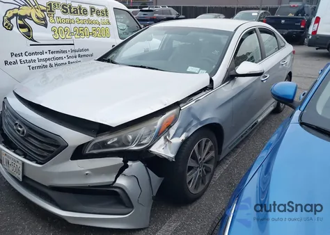 2015 Hyundai Sonata Sport z USA, uszkodzony, nr VIN 5NPE34AF8FH201759